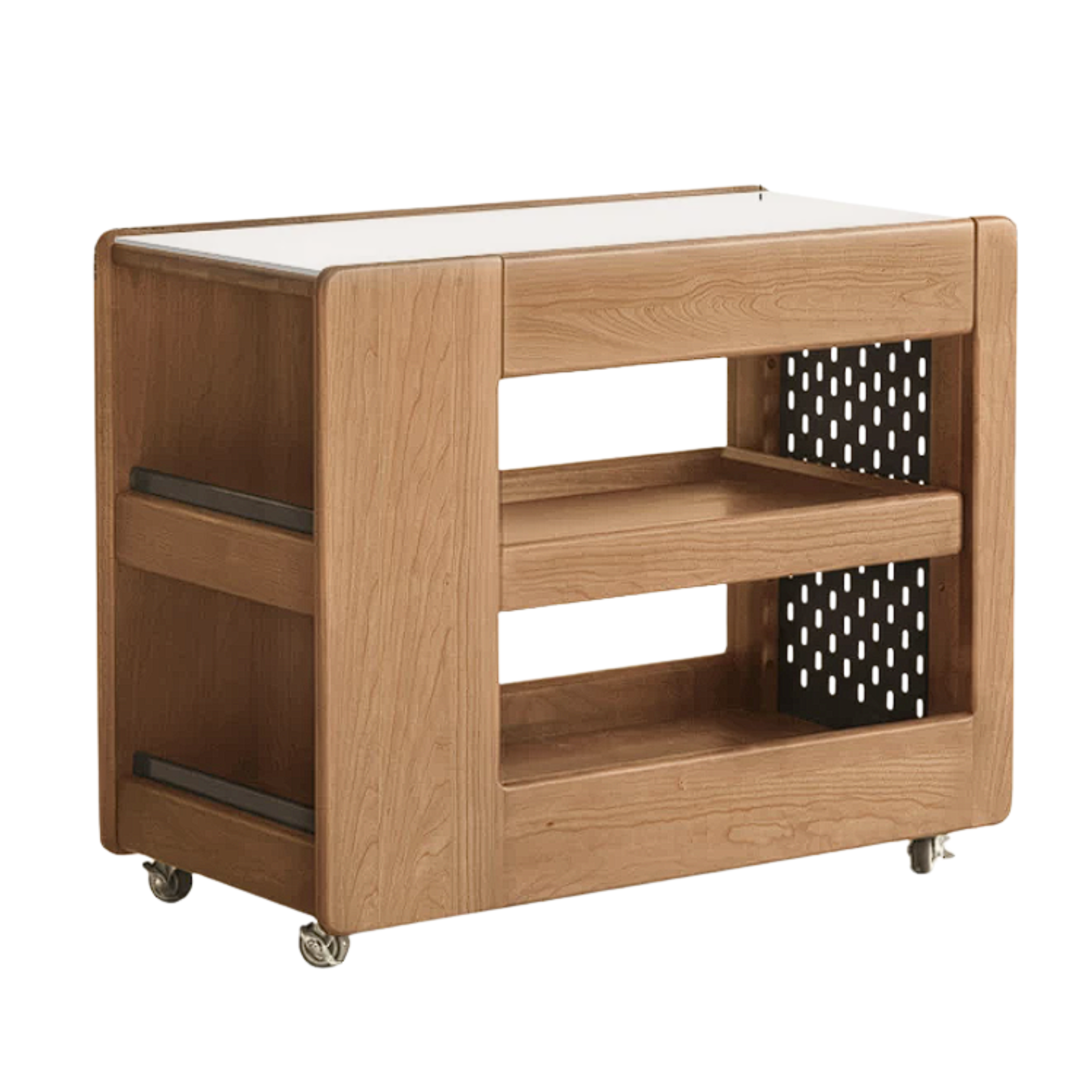 Black Walnut, Oak, Cherry Wood Solid Wood Luxury Corner Side Table