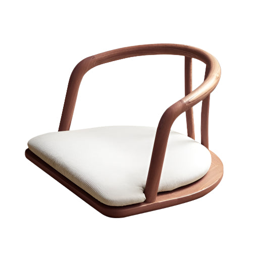 Black Walnut, Ash Solid Wood Tatami Soft Backrest Meditation Chair