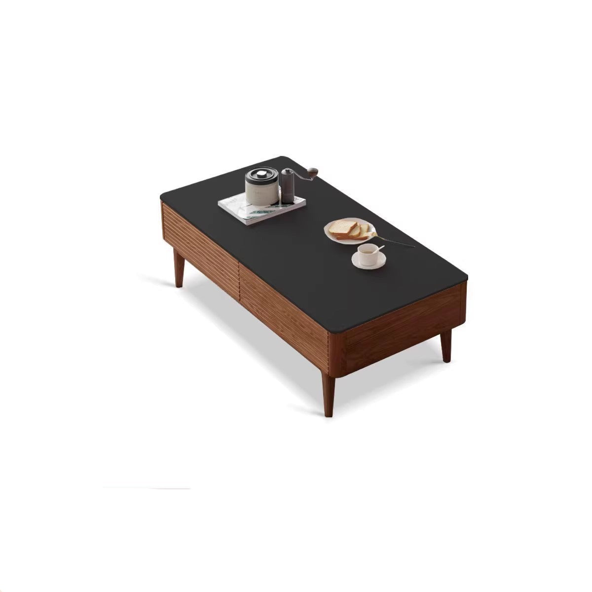 Ash solid wood slate coffee table "