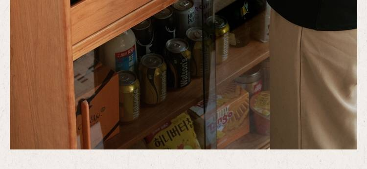 Cherry Solid Wood Ultra-thin Sideboard