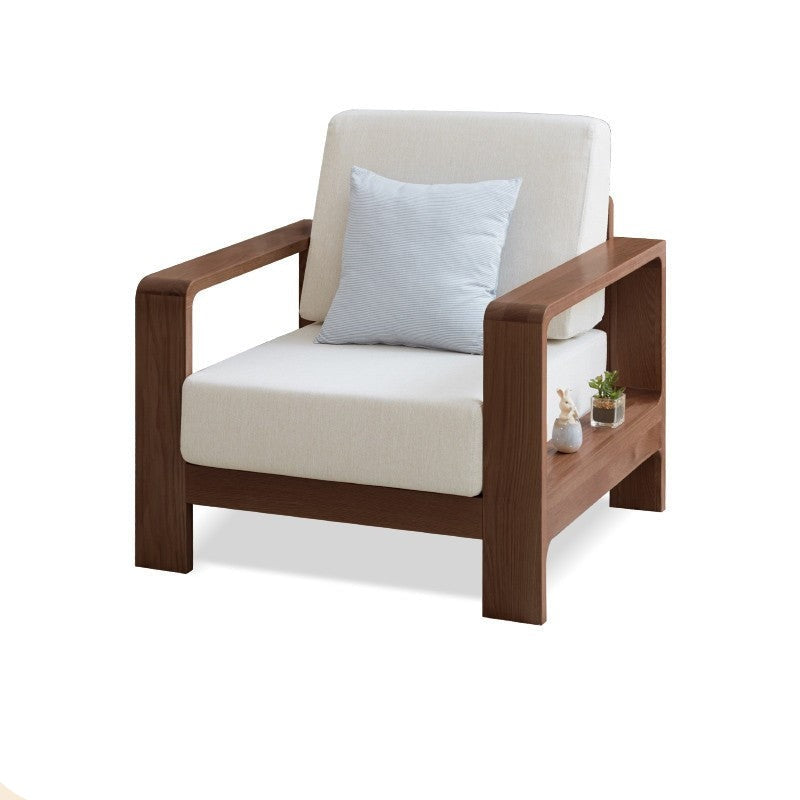 Oak, Poplar, Rubberwood, Beech Solid Wood Modern Fabric Sofa.