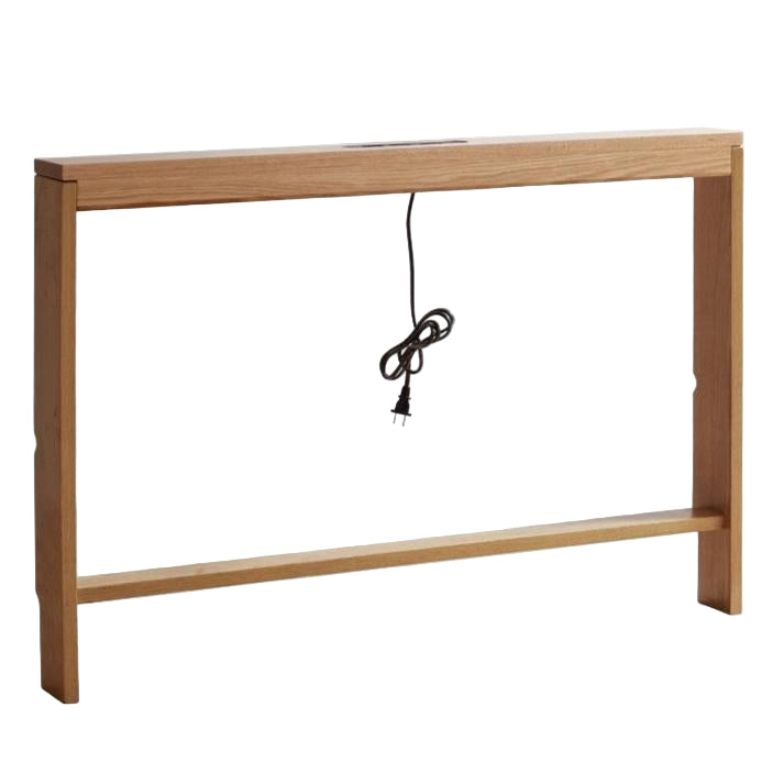 Oak Solid Wood Sofa Rear Storage Modern Wall Shelf