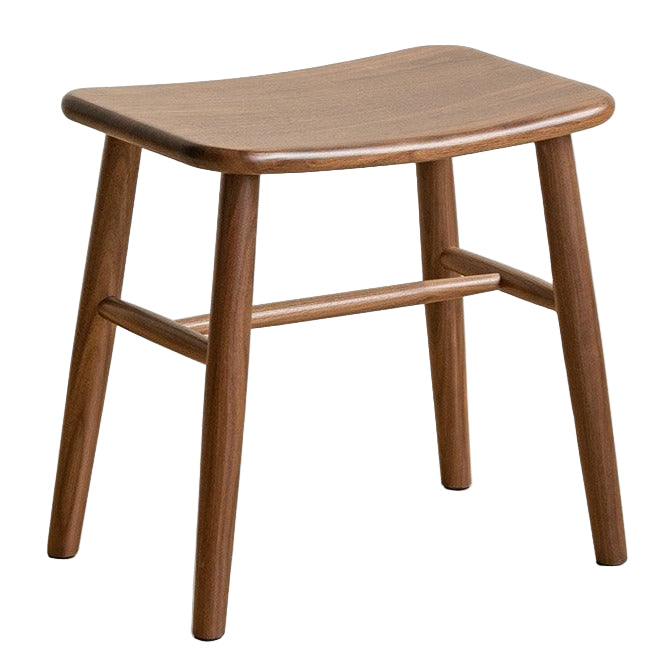 Black Walnut, Ash, Oak, Sandalwood Solid Wood Makeup Stool