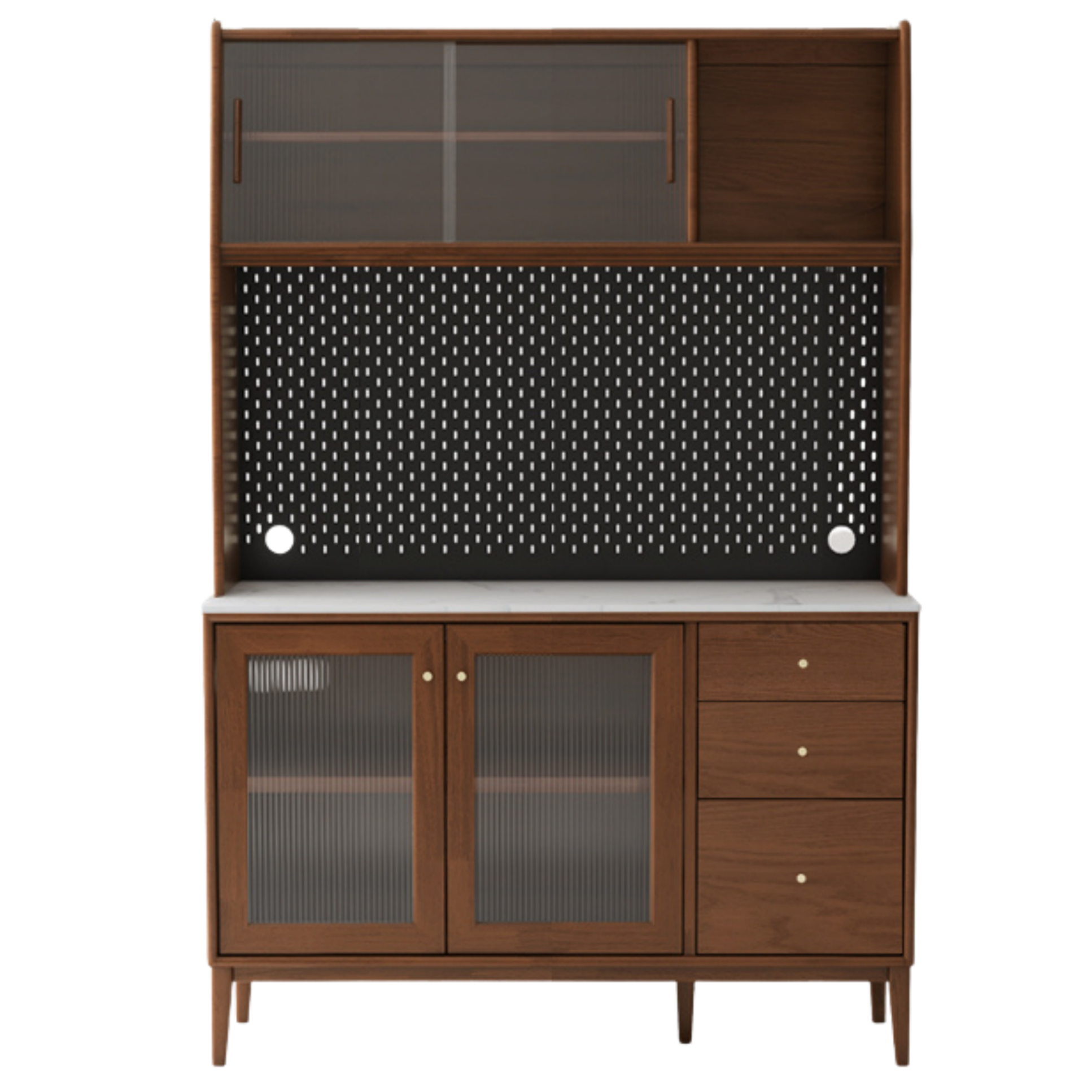 Oak Solid Wood Rock Board Modern Sideboard