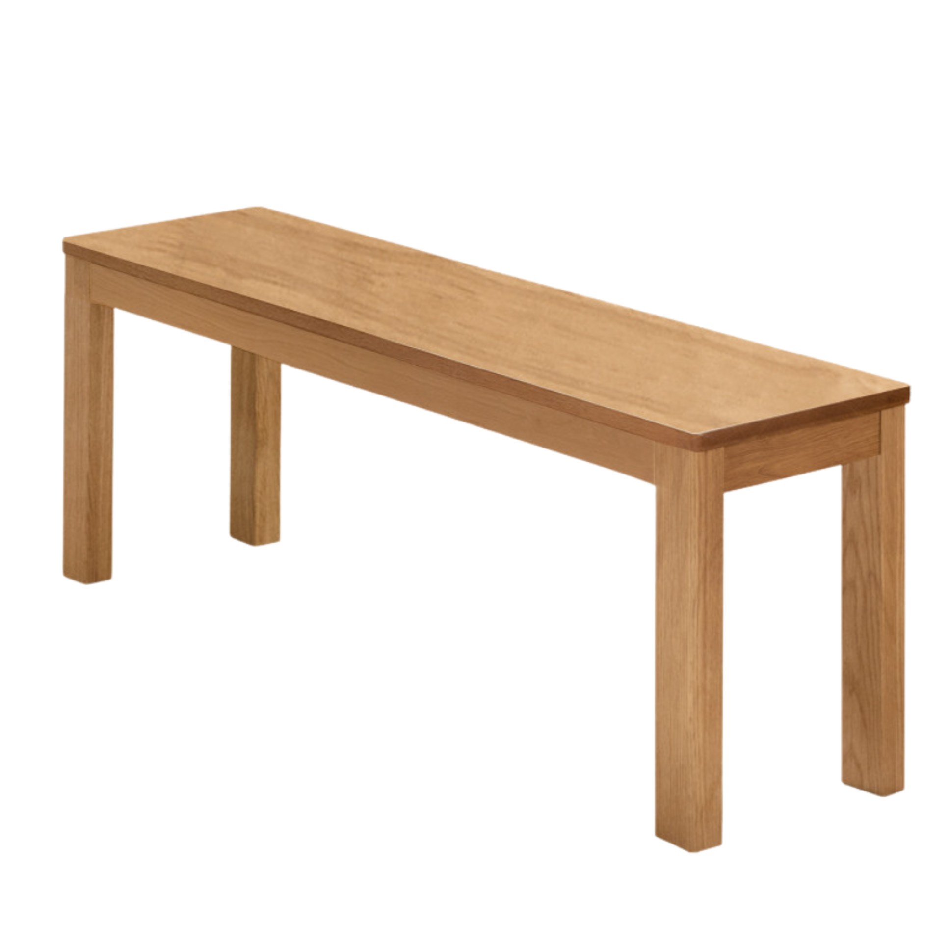 Ash, Oak, Beech, Solid Rubberwood Wide Seat Bench