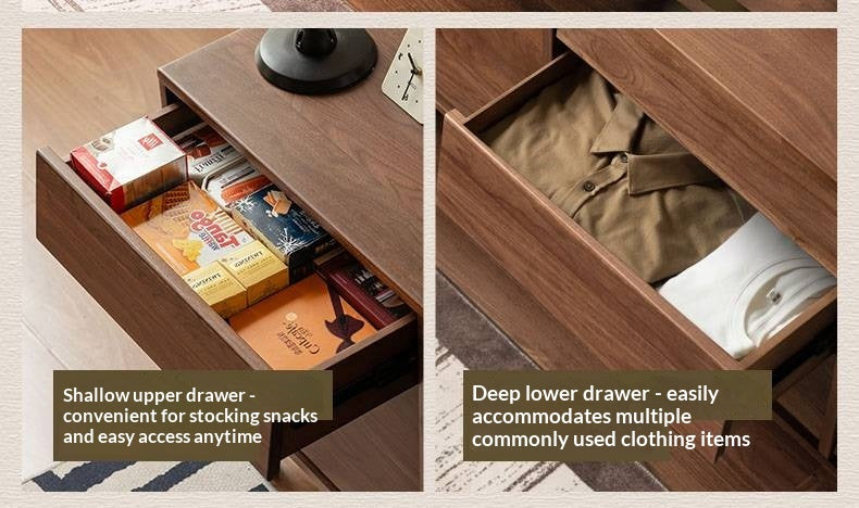 Black Walnut Solid Wood antique Style Chest of Drawers