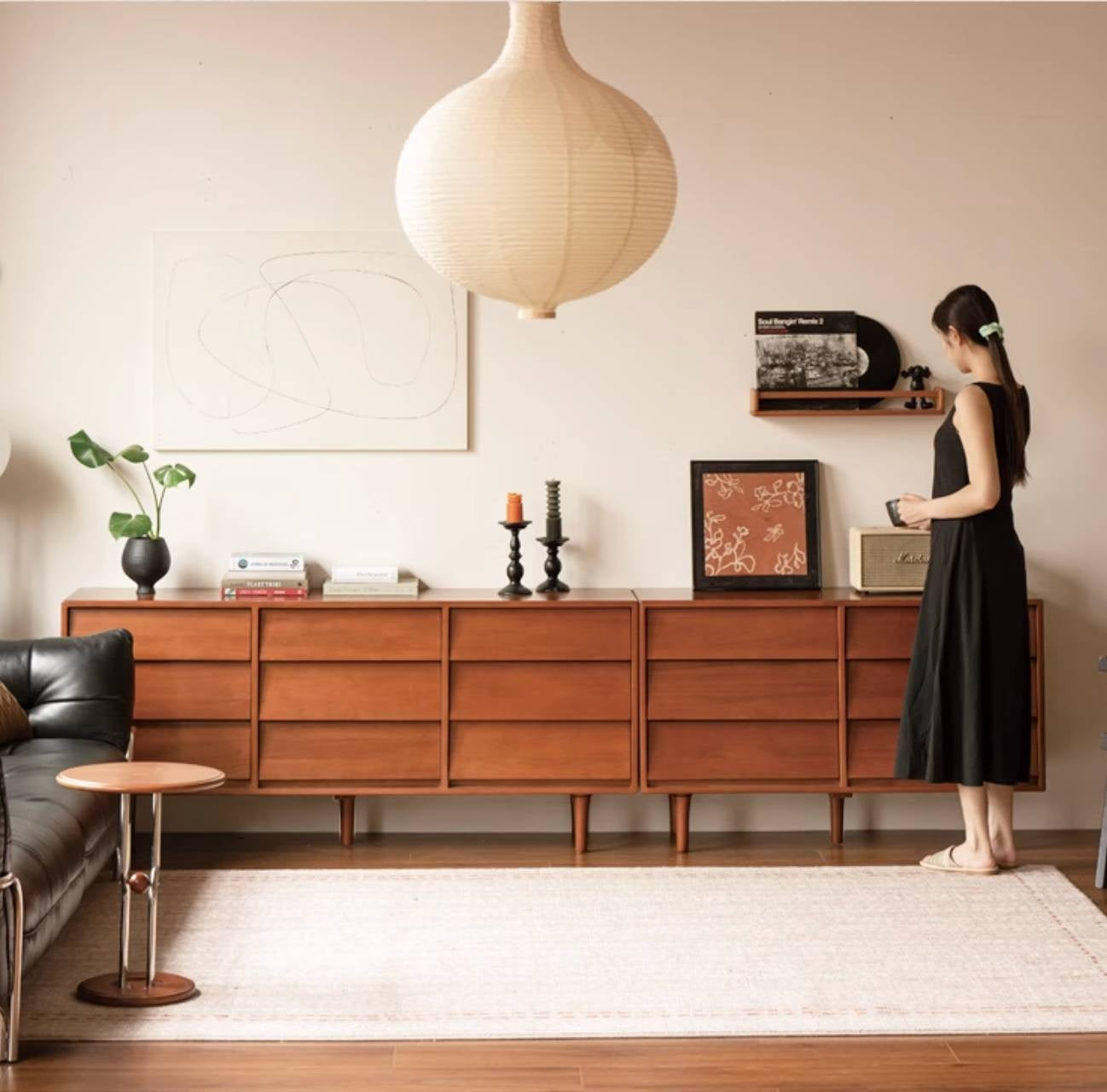 Tulipwood Solid Wood Middle Ancient Style Drawer