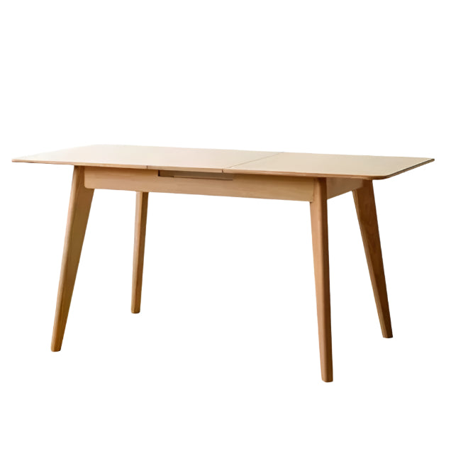 Oak, Ash Solid Wood Nordic Wall-Mounted Retractable Long Dining Table