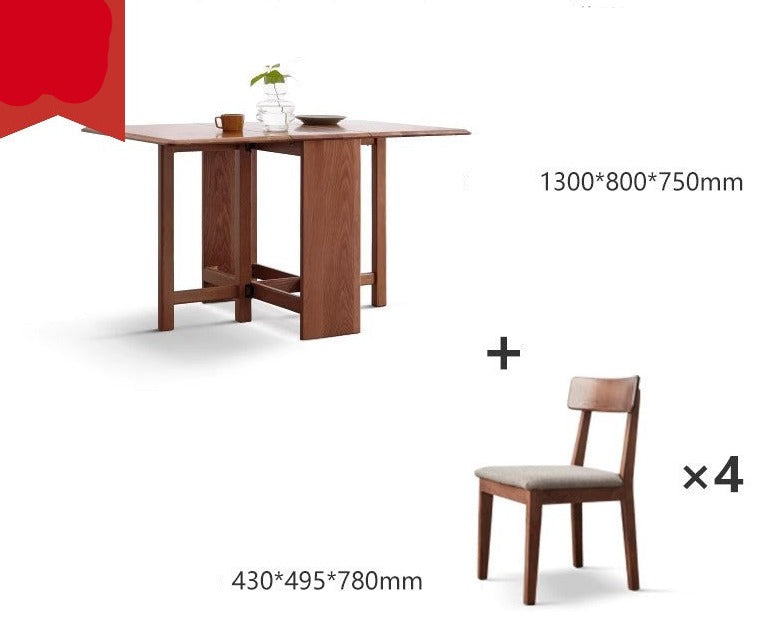 Oak Solid wood retractable dining table "