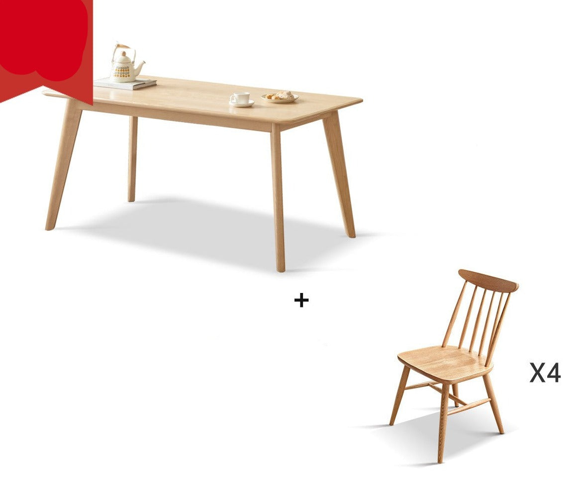 Oak, Ash Solid wood dining table "