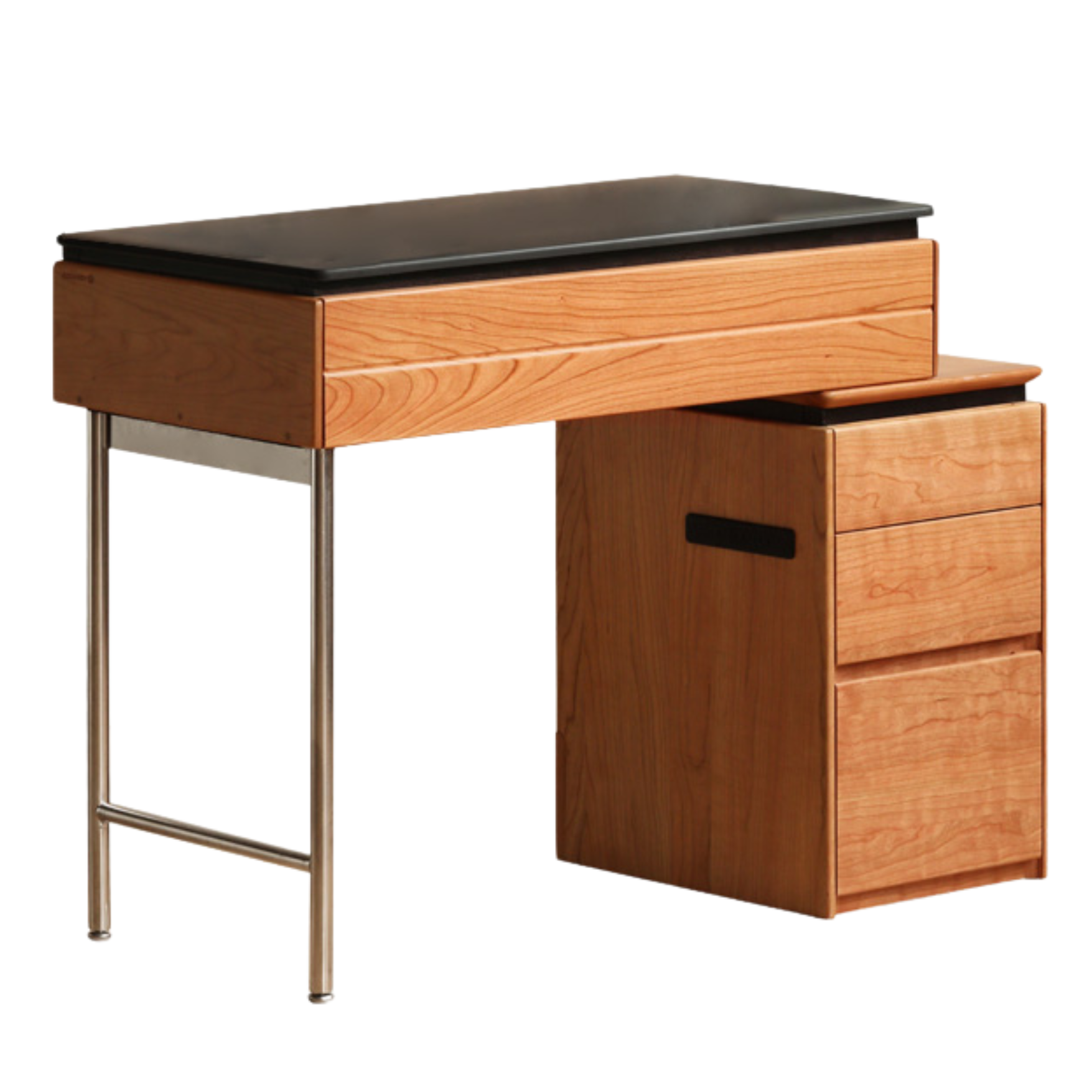 Cherry Solid Wood Retractable Dressing Table.