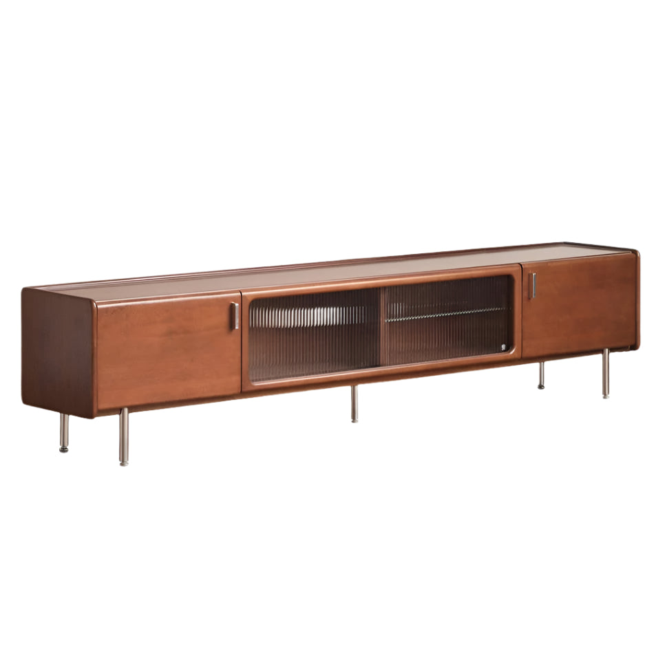 Poplar Solid Wood Retro High Locker TV Cabinet.