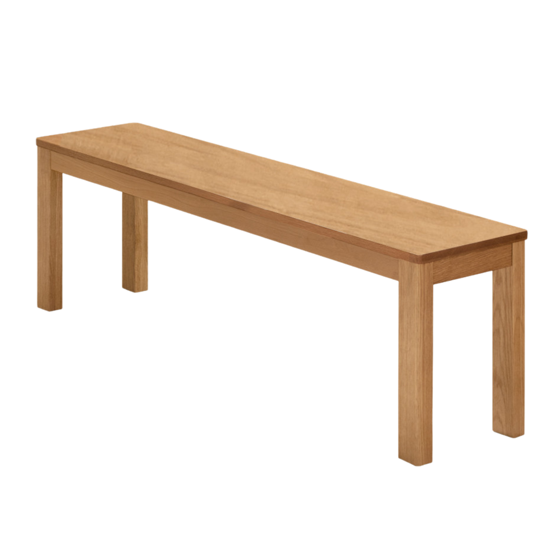 Ash, Oak, Beech, Solid Rubberwood Wide Seat Bench