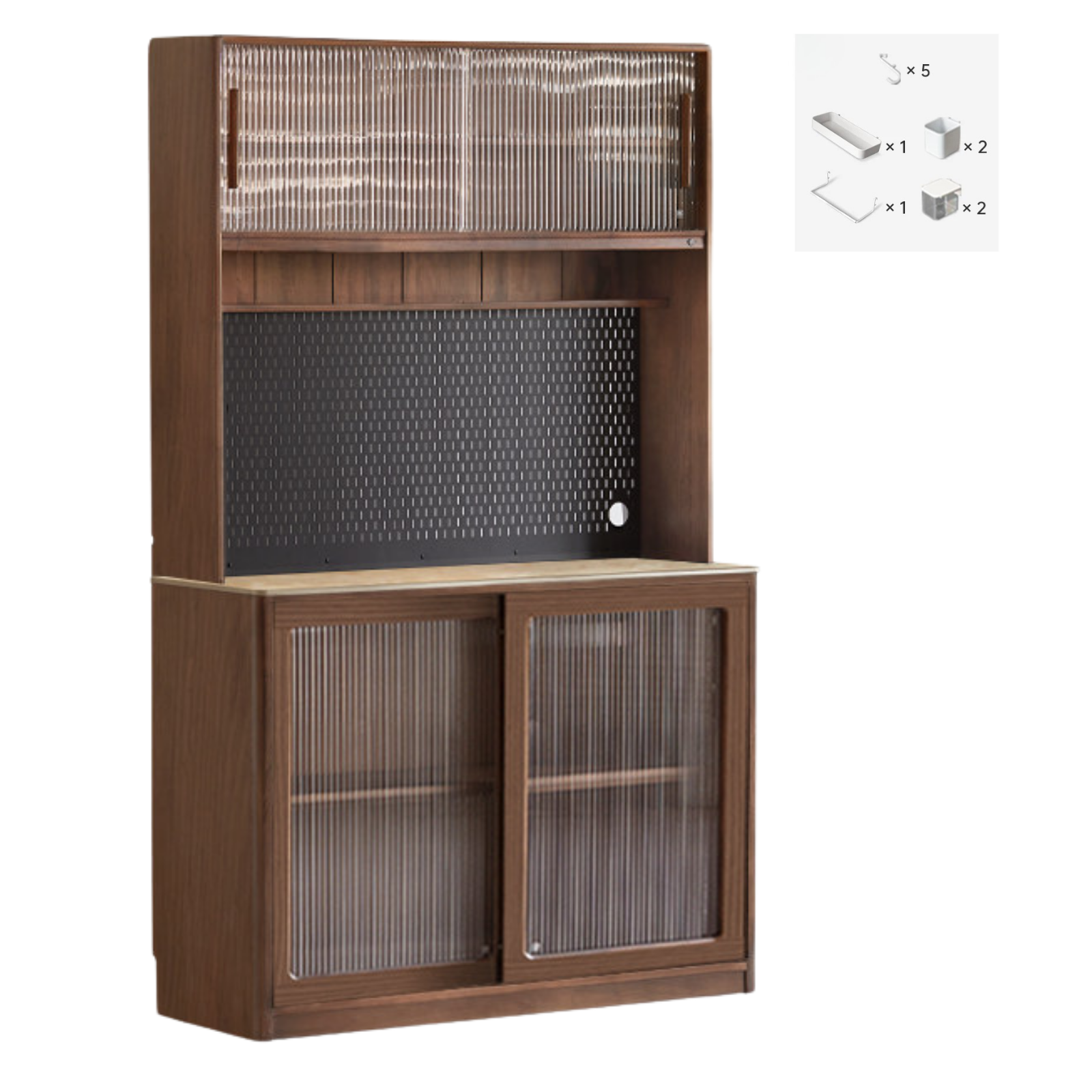 Sandalwood, Ash, White Ash Solid Wood Rock Board Modern Sideboard