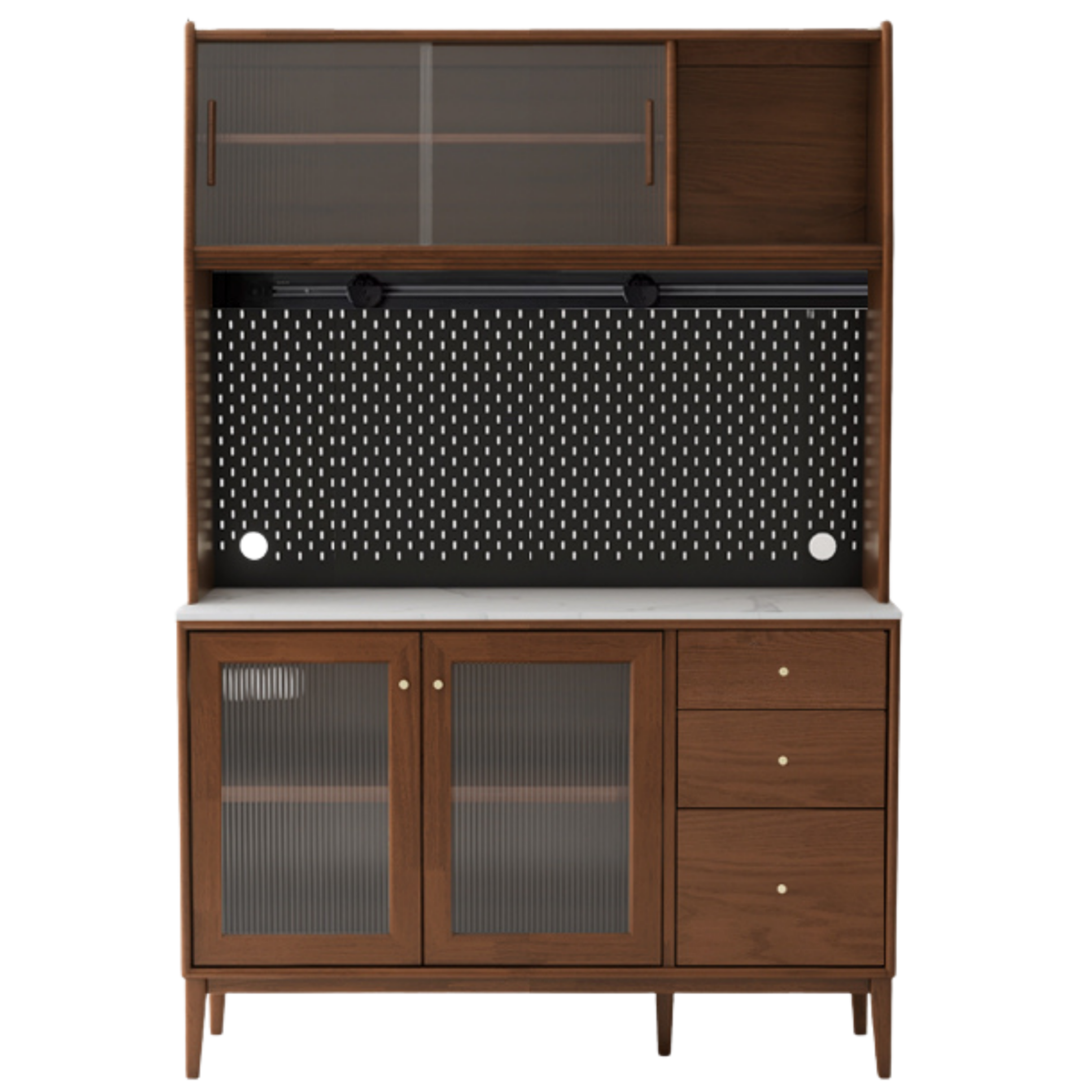 Oak Solid Wood Rock Board Modern Sideboard