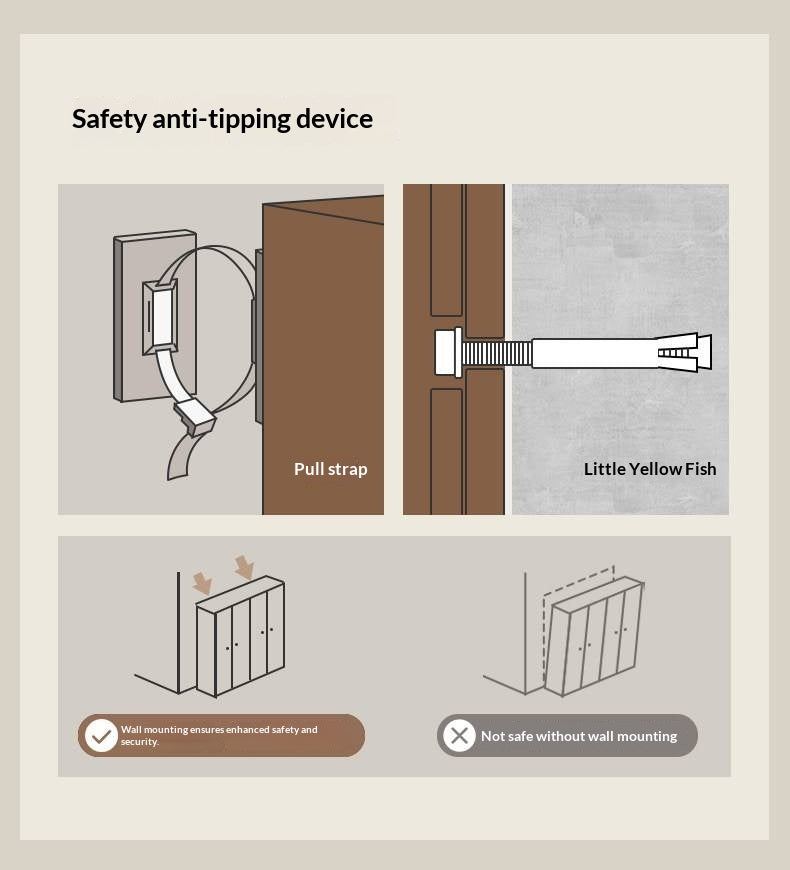 Black Walnut Solid Wood Italian Light Luxury Wardrobe