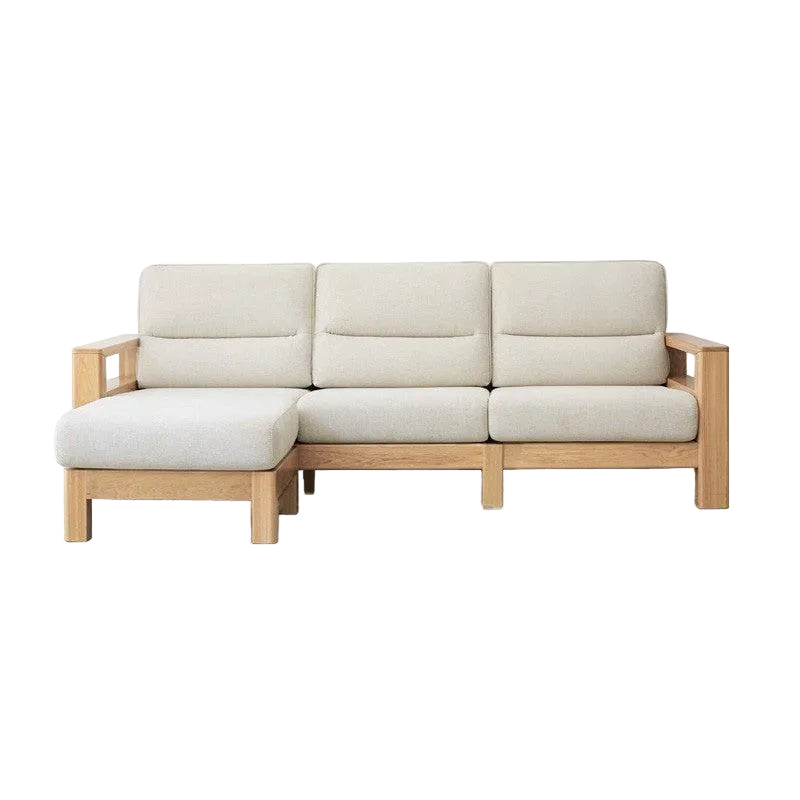 Ash, Black Walnut Solid Wood Oversized Sofa