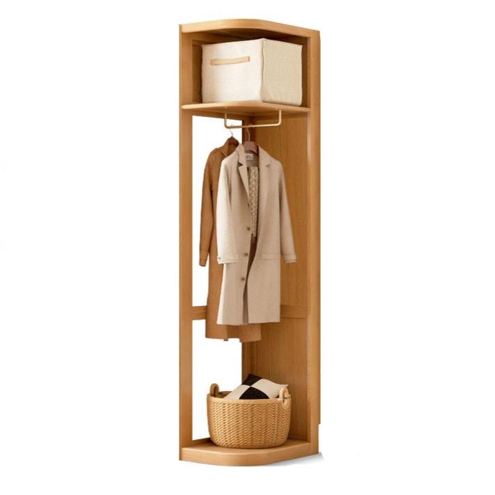 Oak, Cherry Solid Wood Corner Triangle Cabinet Corner Wardrobe.