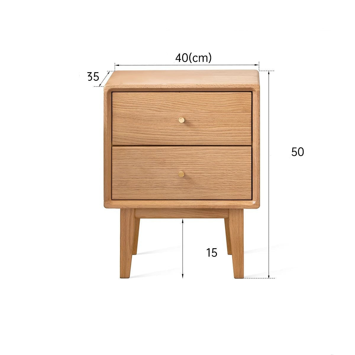 Ash, Oak Solid Wood, Solid RubberWood Nightstand)