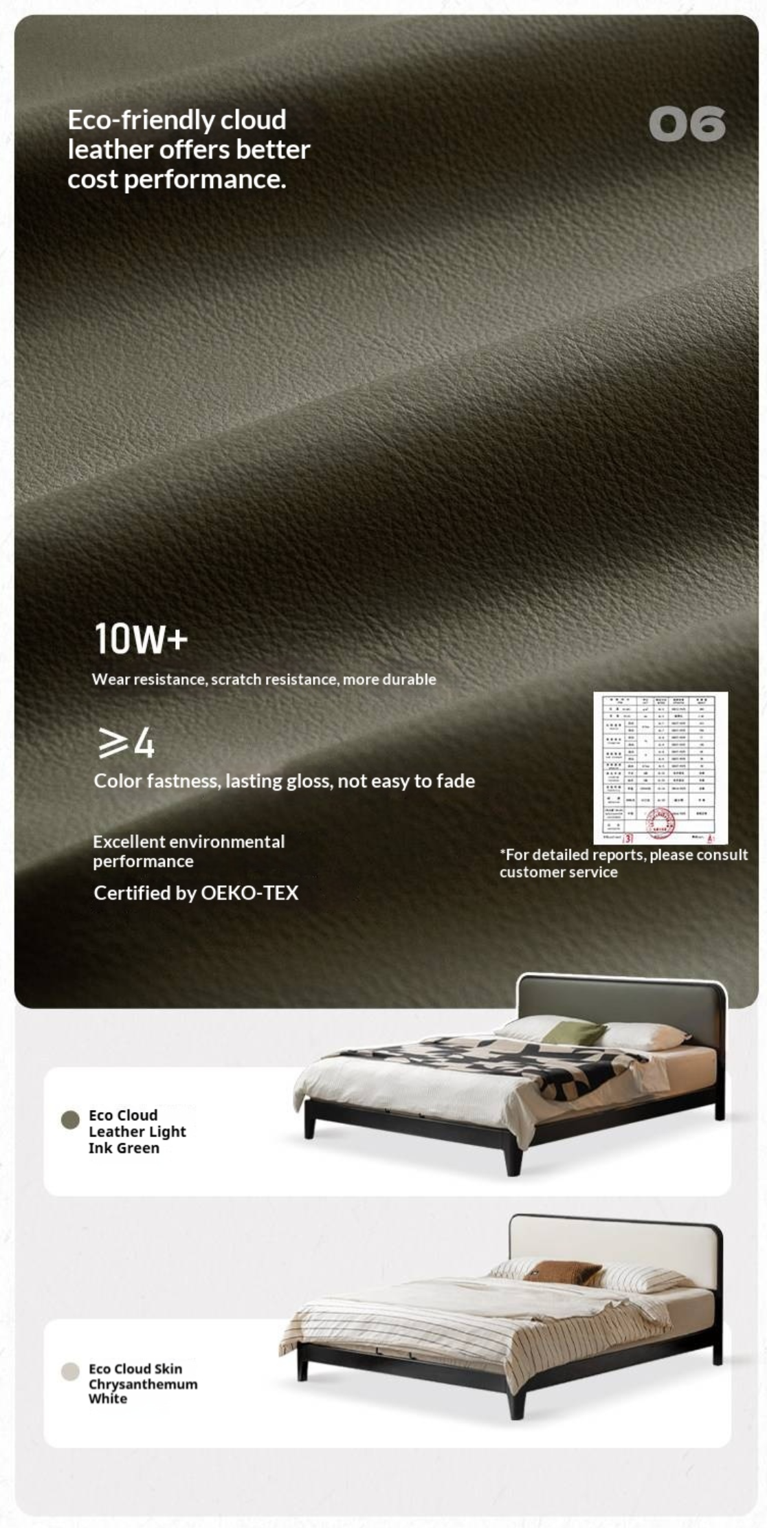 Rubberwood Solid Wood Bed — Modern Minimalist Design with Black Soft Headboard