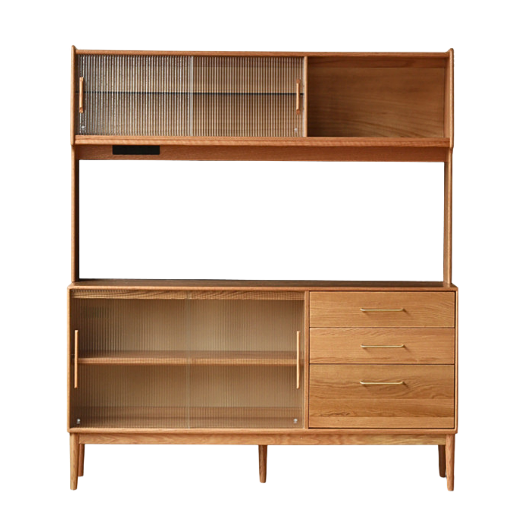 Oak Solid Wood Modern Multifunctional Sideboard