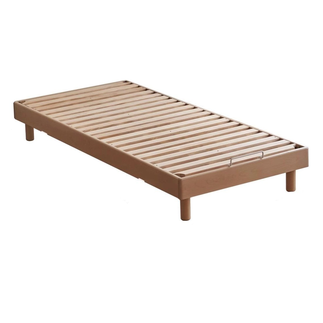 Rubberwood Solid Wood Mother-and-child platform bed, headboard-free bed
