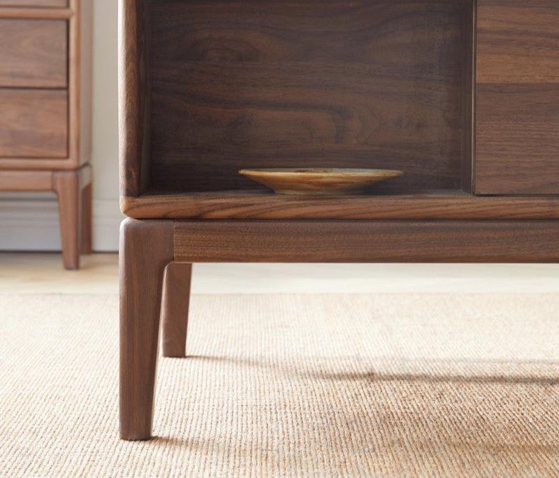 Black Walnut, Ash Solid Wood Modern Coffee Table