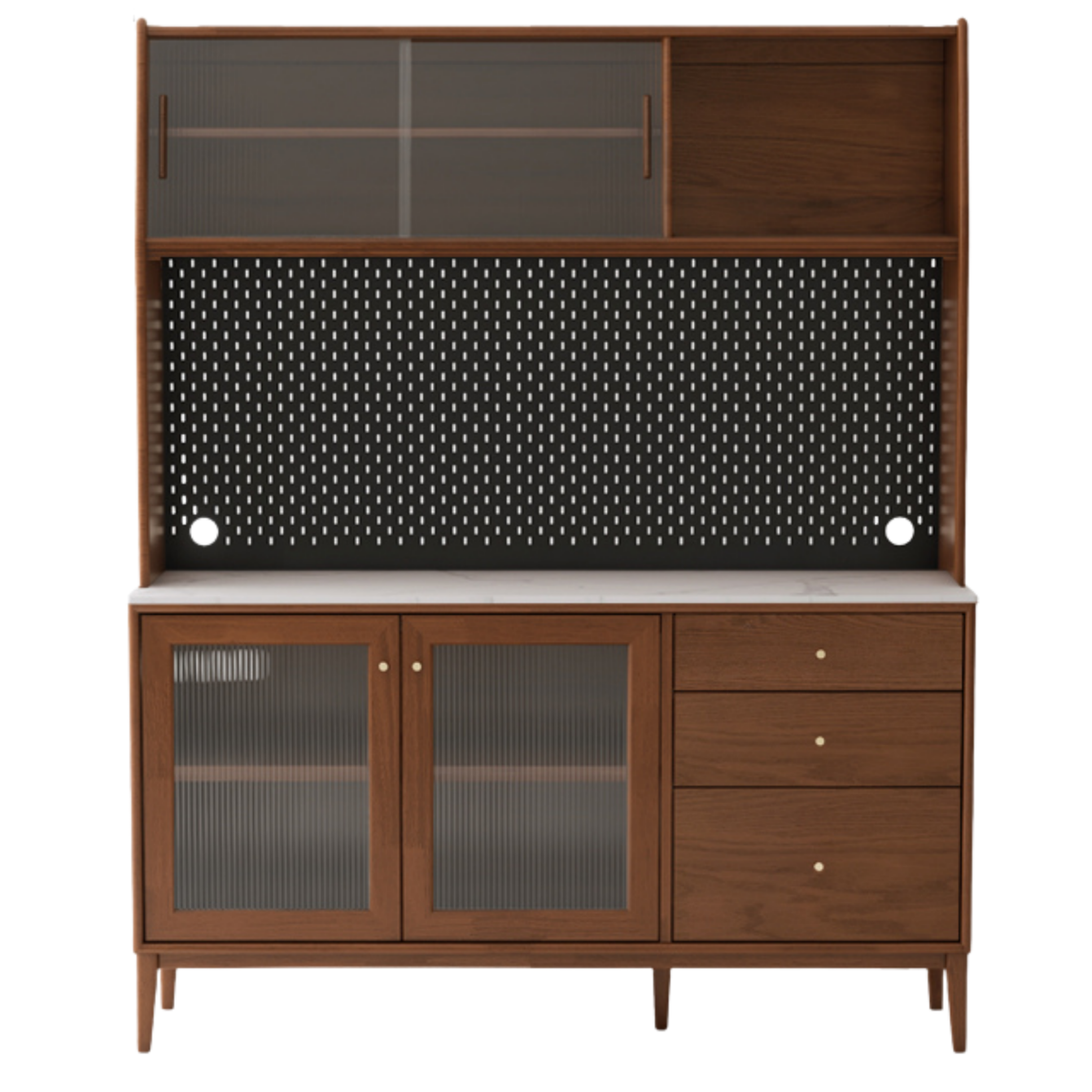 Oak Solid Wood Rock Board Modern Sideboard