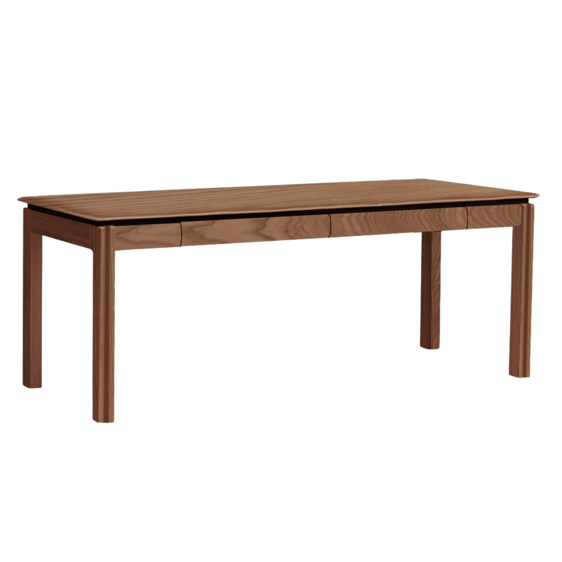 Black Walnut, Ash, Sandalwood Solid Wood Modern Large Office Table