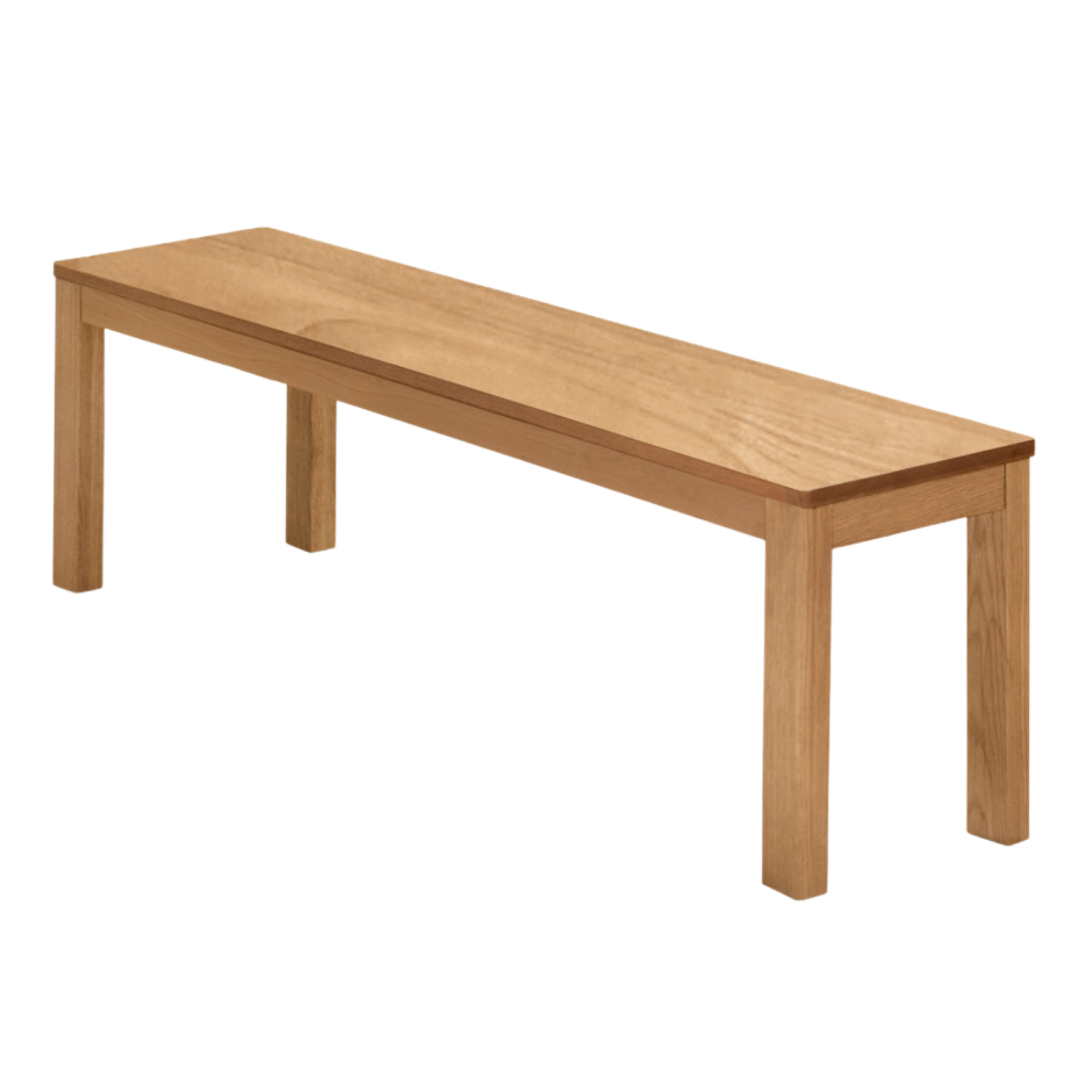 Ash, Oak, Beech, Solid Rubberwood Wide Seat Bench