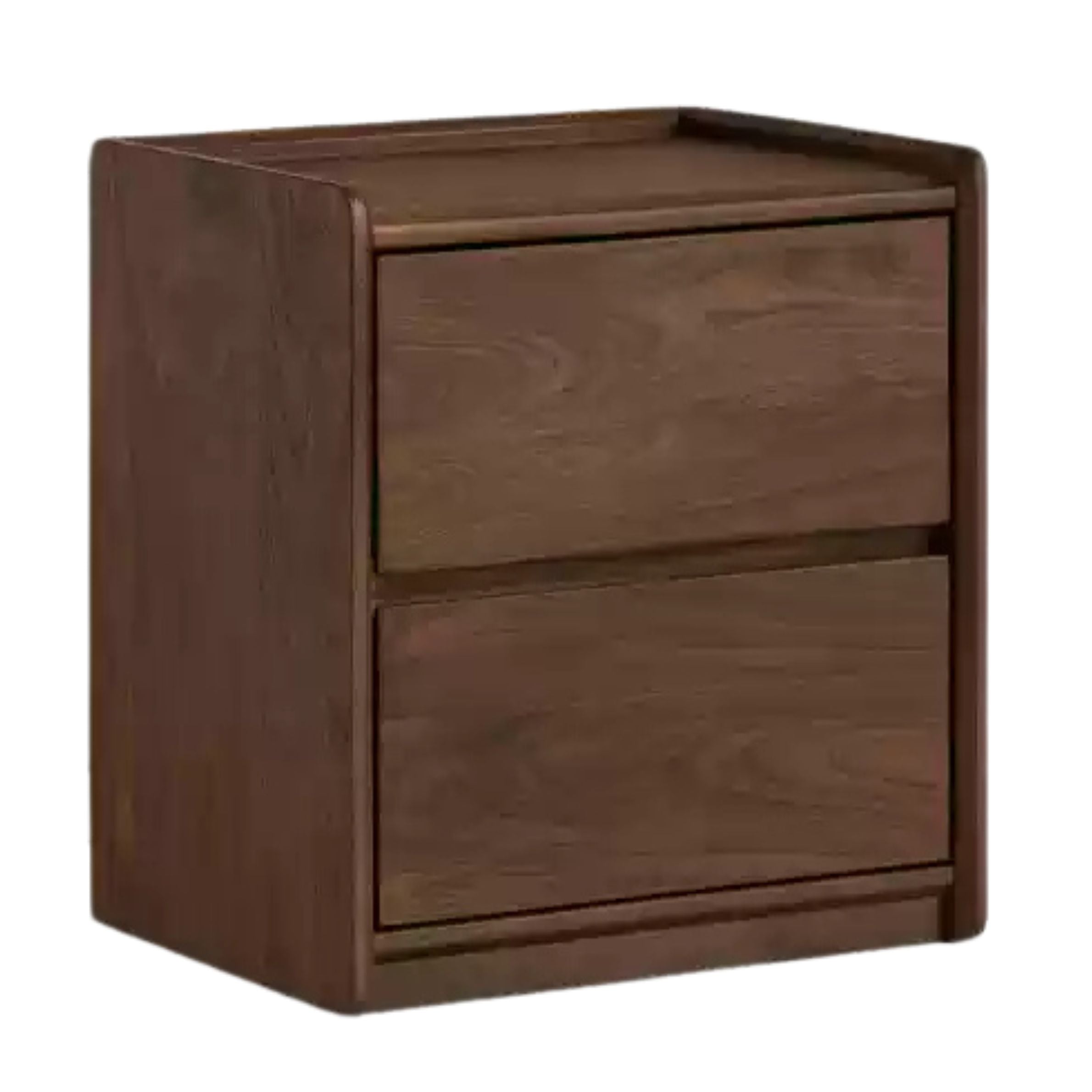 Poplar Solid Wood Italian Light Luxury Nightstand.