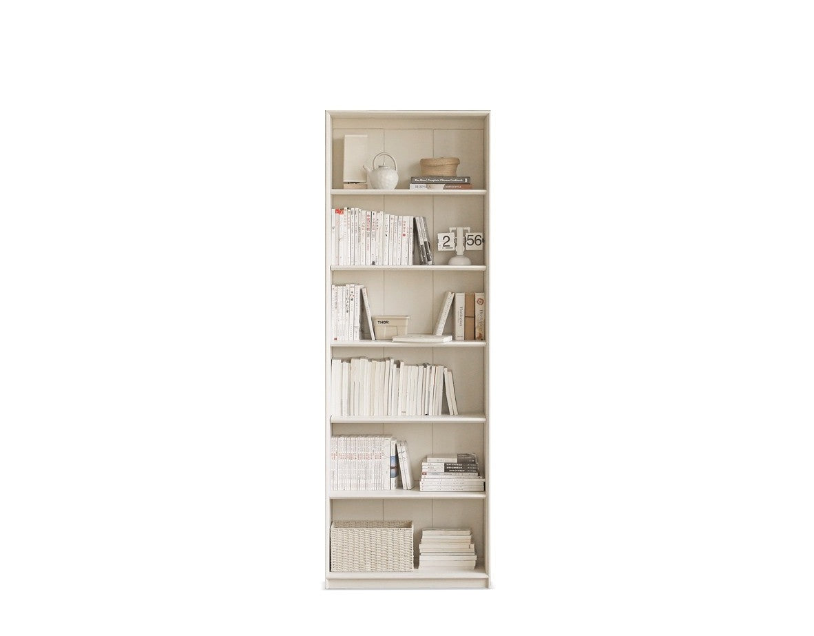 Oak Solid Wood Combination Bookcase Glass Door Floor-to-ceiling Bookshelf