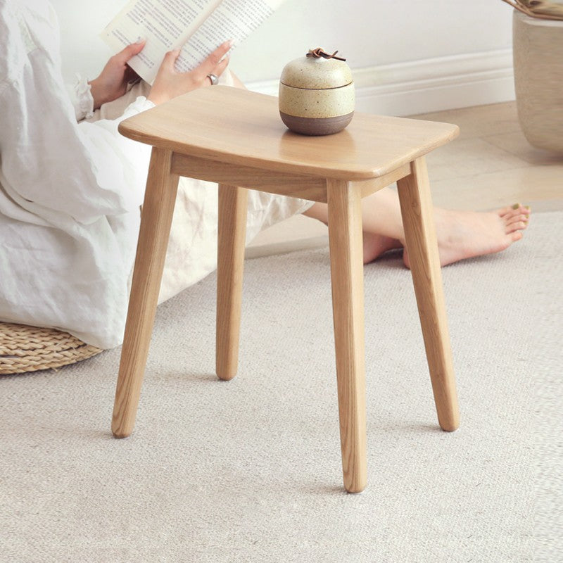 Ash, Oak Solid Wood Modern Makeup Stool
