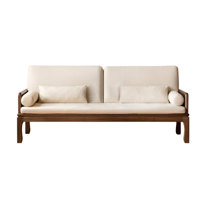 Black Walnut, Oak Solid Wood Dual Use Sofa,