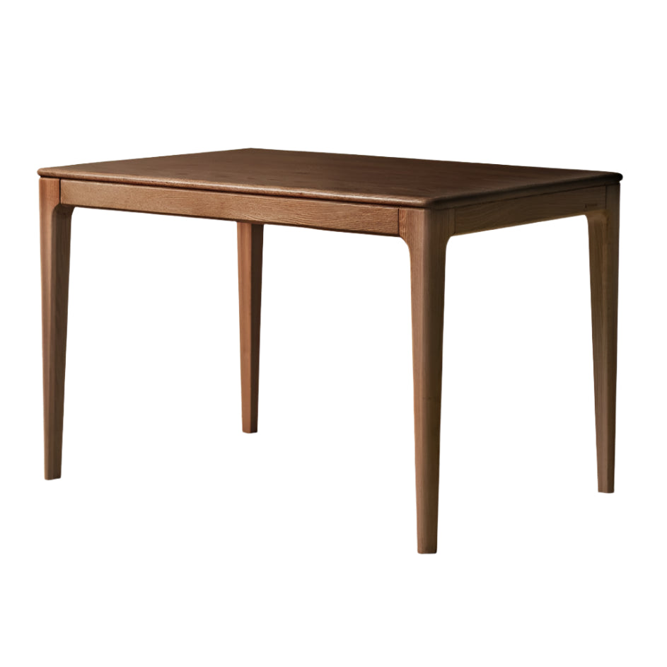 Oak, Ash Solid Wood Log Style Rectangular Dining Table