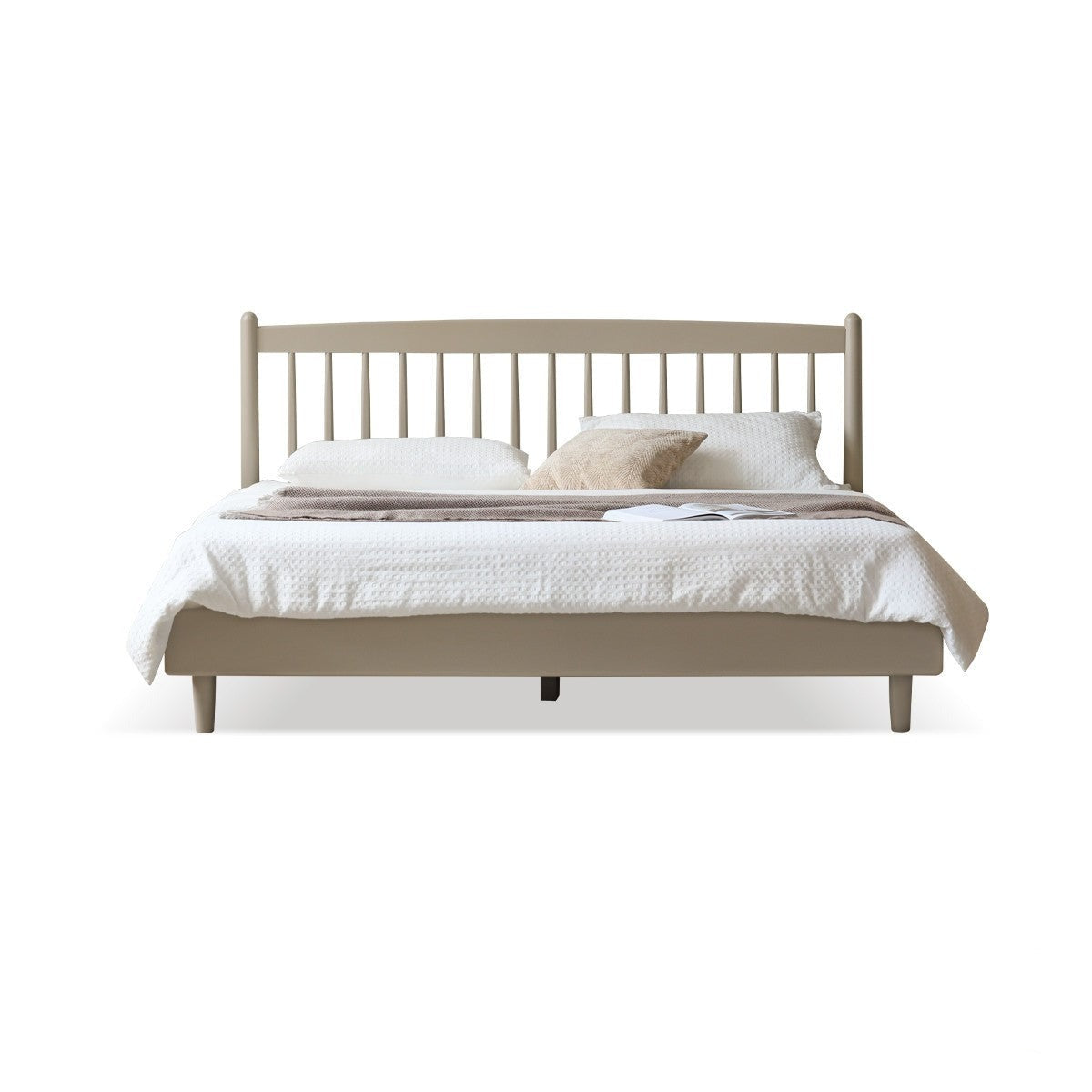 Ash Solid Wood Light Luxury Bed