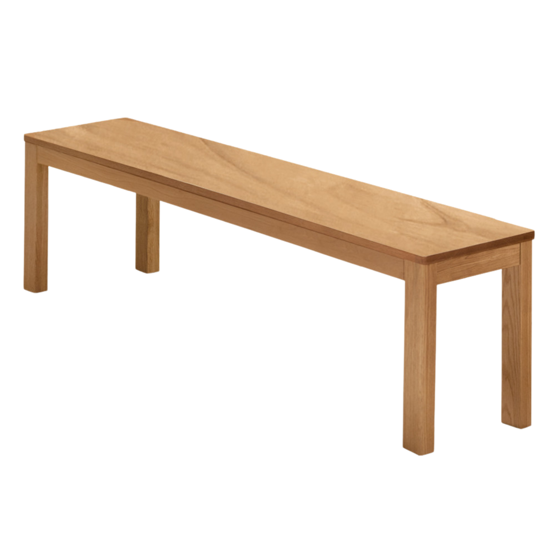 Ash, Oak, Beech, Solid Rubberwood Wide Seat Bench