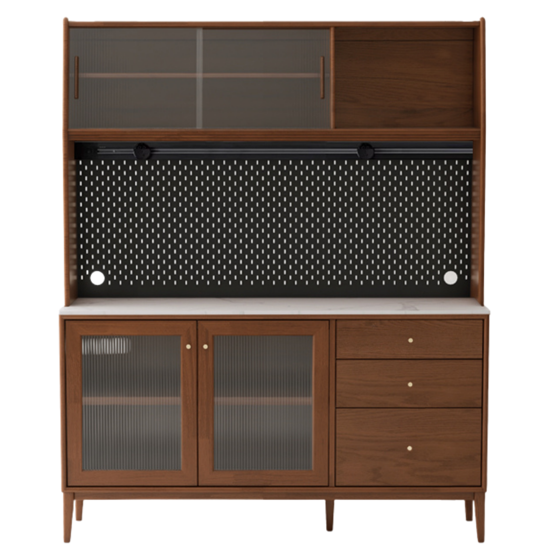 Oak Solid Wood Rock Board Modern Sideboard