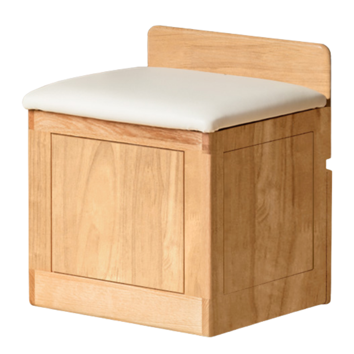 Oak, Solid Rubberwood Modern Vanity Table.