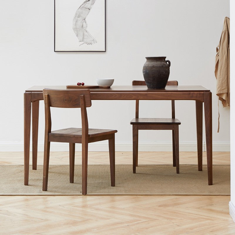 Black Walnut, Ash Solid Wood Modern Light Luxury Nordic Dining Table