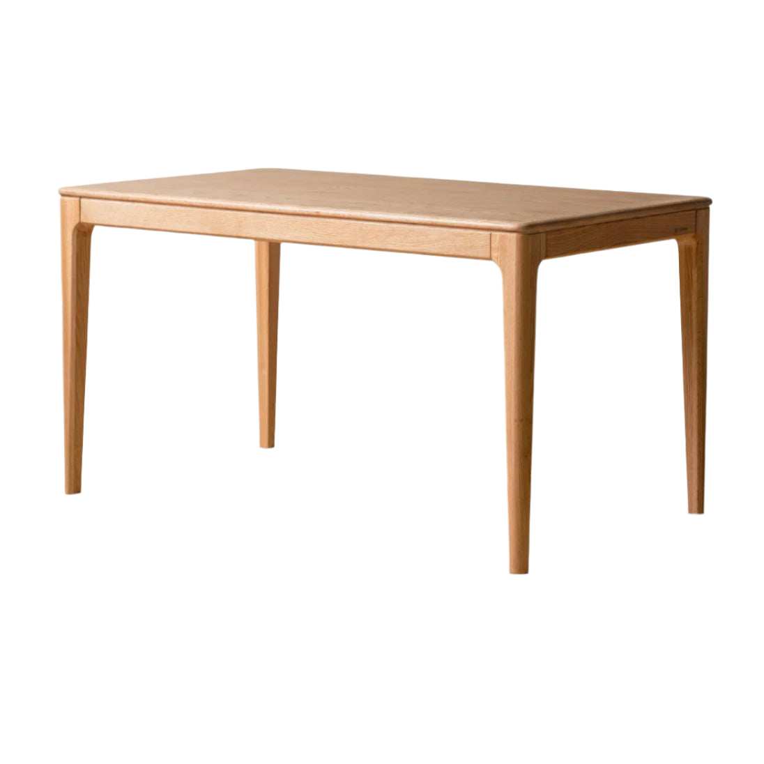 Oak, Ash Solid Wood Log Style Rectangular Dining Table