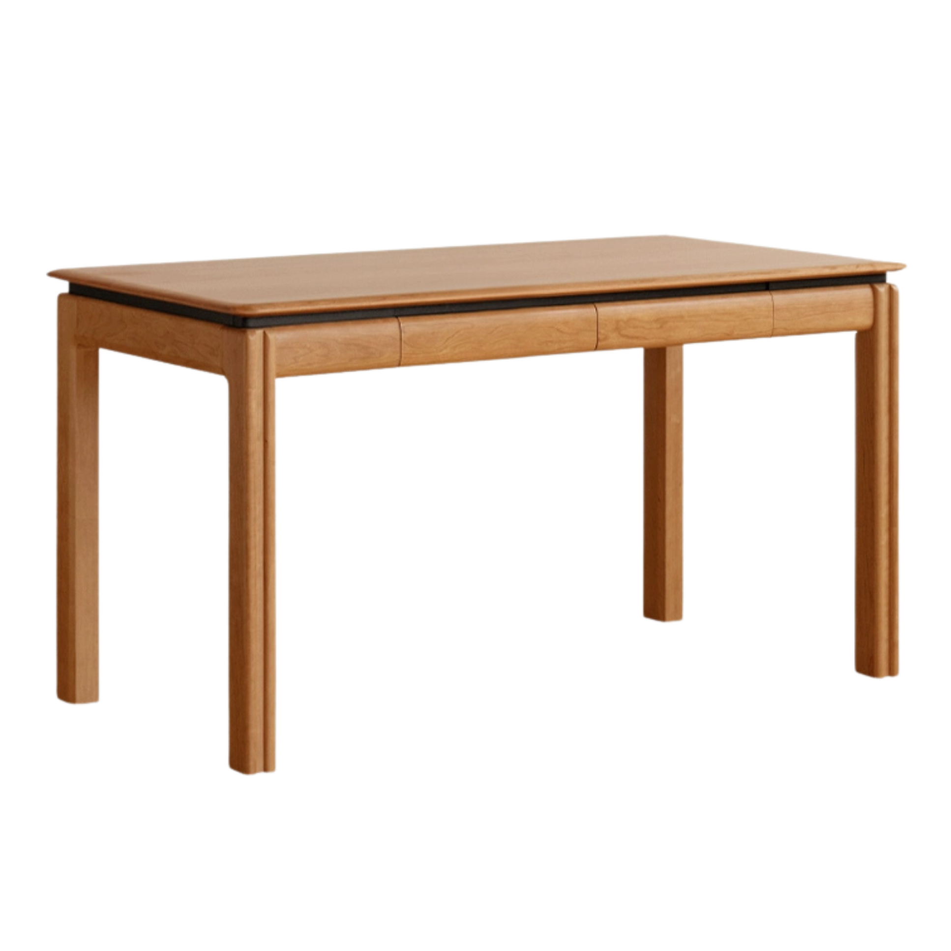 Cherry Solid Wood Color Large Office Desk