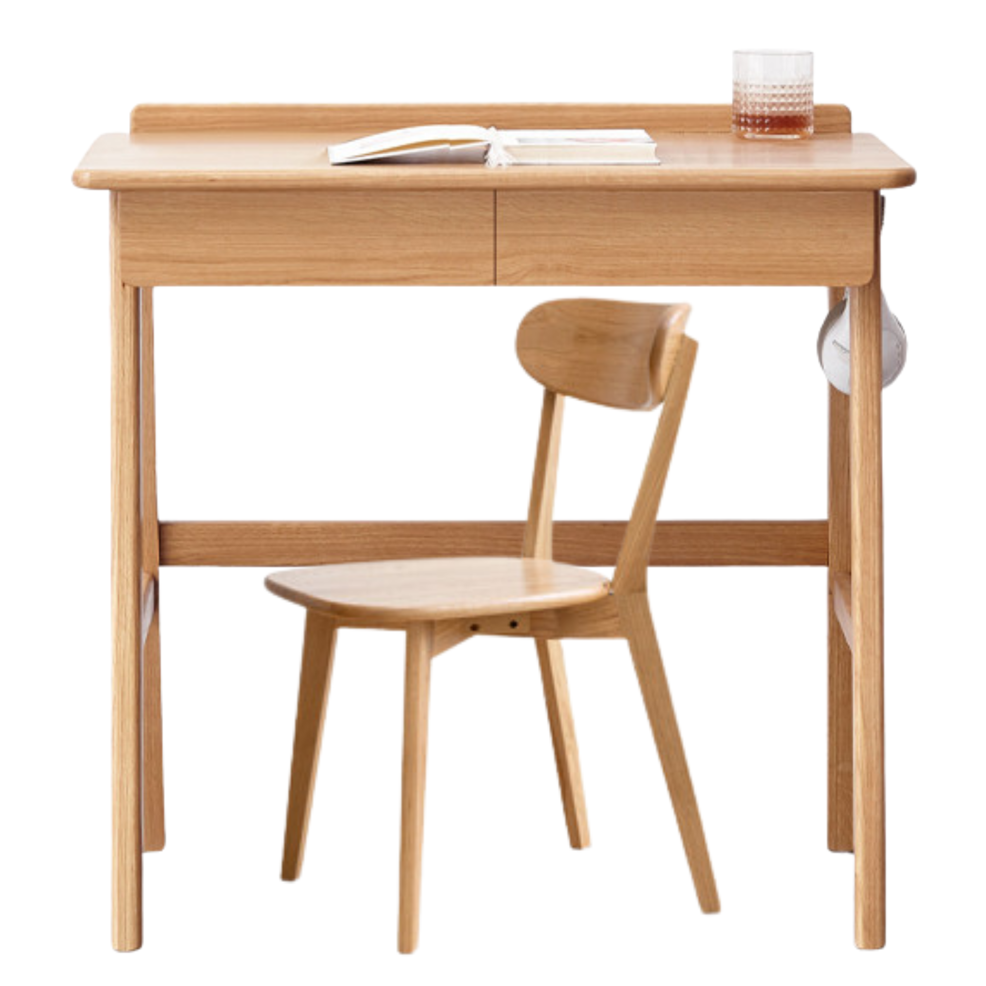 Oak Solid Wood Office Desk, Console Table