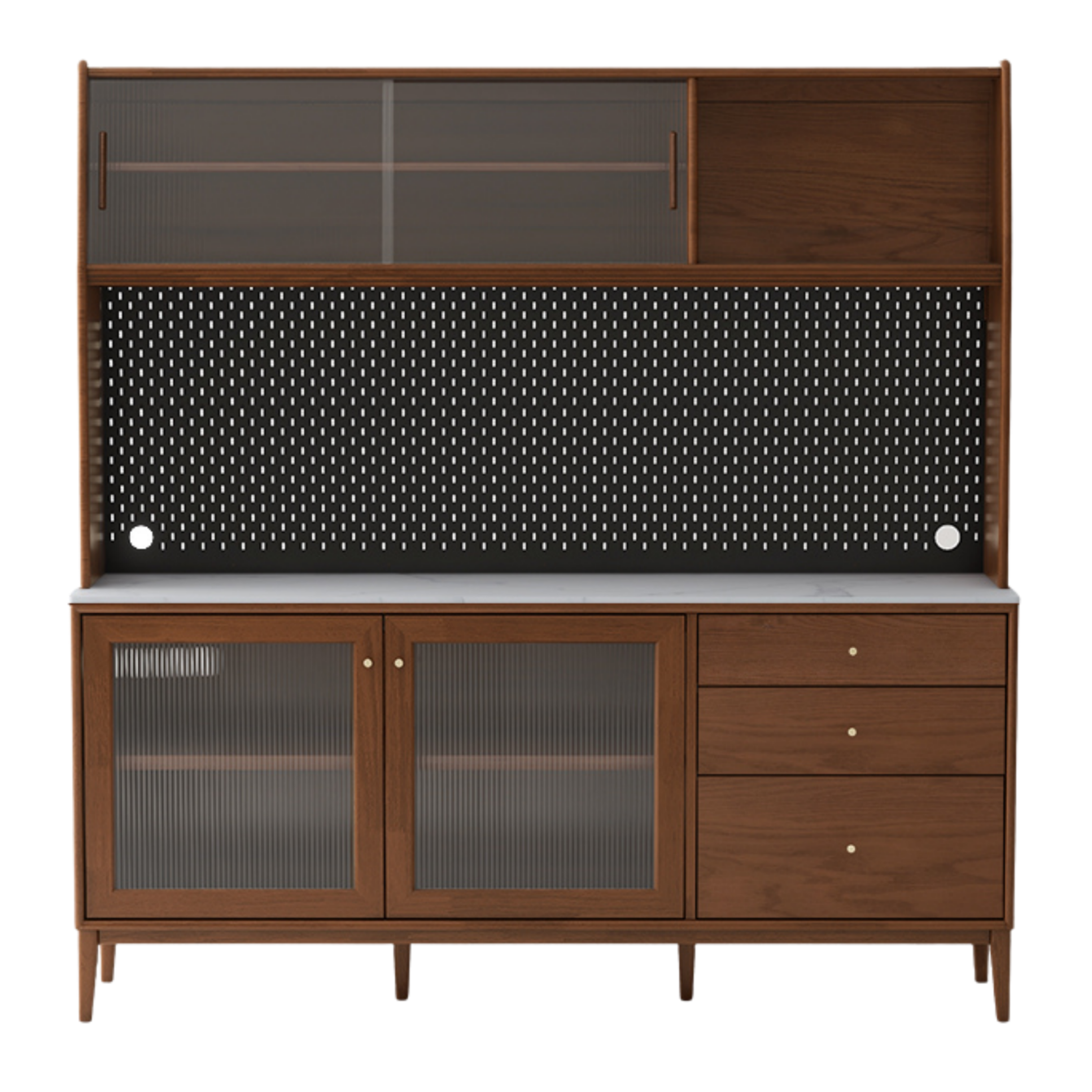 Oak Solid Wood Rock Board Modern Sideboard