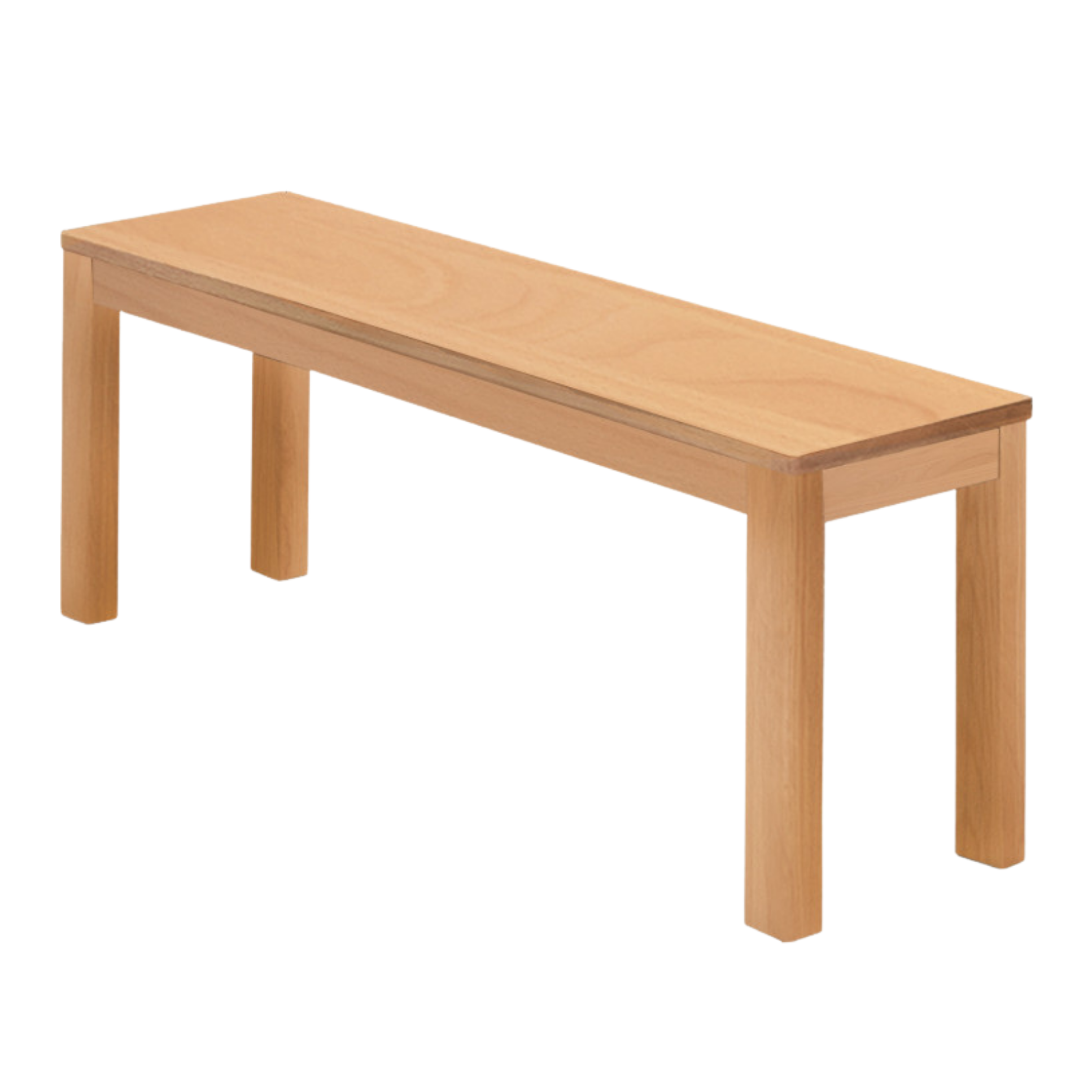 Ash, Oak, Beech, Solid Rubberwood Wide Seat Bench