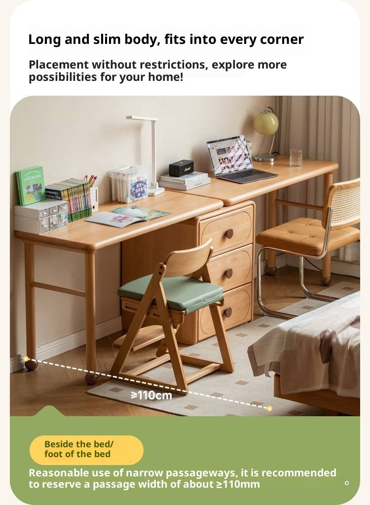 Beech Solid Wood Сhildren's Double Desk