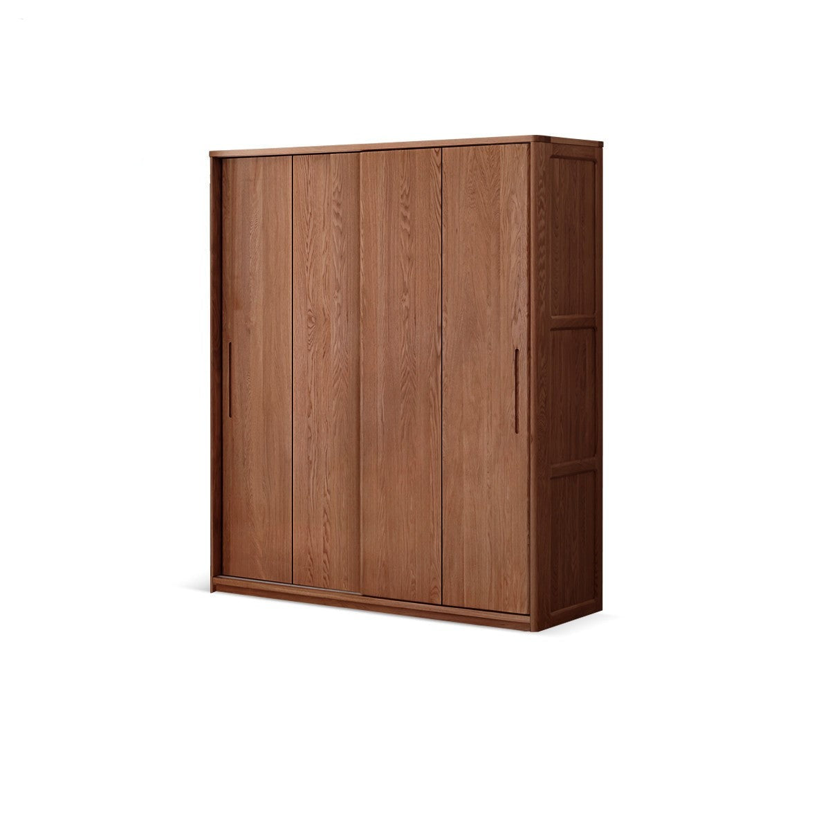 Oak, Ash Solid Wood Wardrobe Sliding Door.
