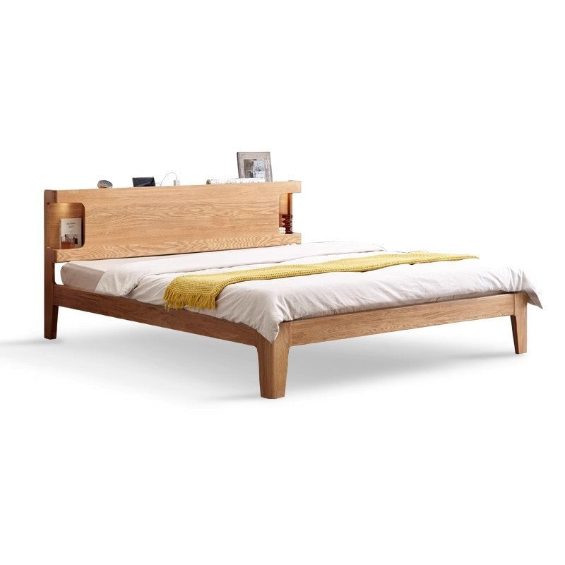 Oak Solid Wood Luminous Bed