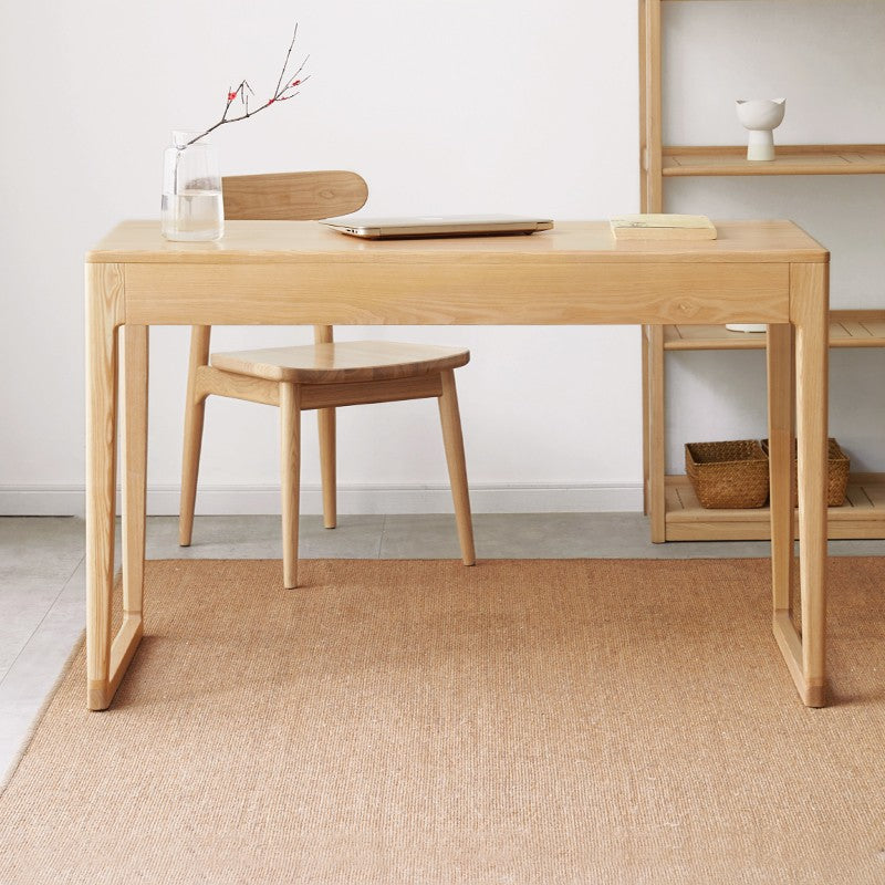 Ash Solid Wood Modern Computer Desk