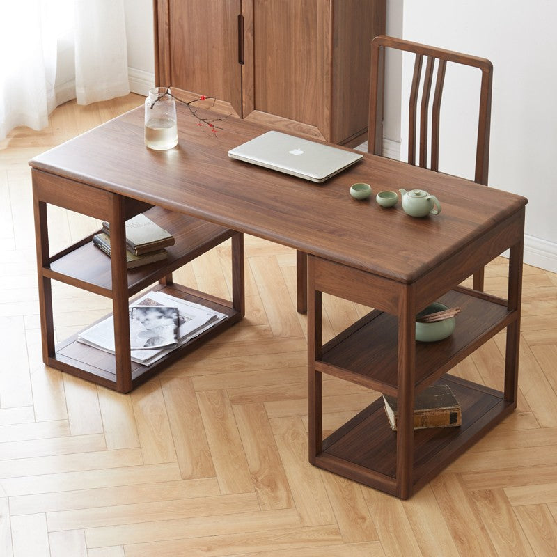 Black Walnut Solid Wood Modern Study Desk